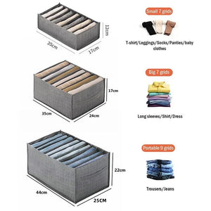 Closet Clothes Organizer: Wardrobe Storage Drawers for Pants, Jeans, and More