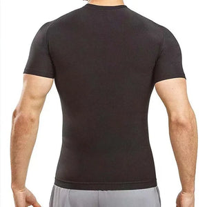 Men's Sauna Sweat Vest & Short Sleeve Compression Shirt - Heat Trapping Shapewear
