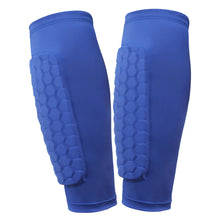 Load image into Gallery viewer, Soccer Shin Pads with Honeycomb Pads Football Shin Pads Ergonomic Lightweight Calf Protective Gear for Kids Youth Adults