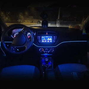 Car Interior LED Strip: Atmosphere Lighting USB Decor, DIY Flexible Light Tube