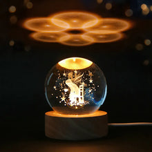 Load image into Gallery viewer, 3D Crystal Solar System Night Light - Unique Astronomy Gift