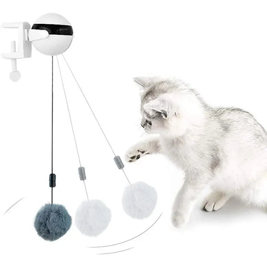 Electronic Cat Toy: Yo-Yo Ball, Rotating Puzzle, Interactive