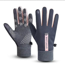 Load image into Gallery viewer, Womens Autumn and Winter Sports Warm Gloves Waterproof and Anti Slip Cycling Gloves Wind and Cold Resistant Outdoor Activity Glo