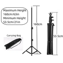 Load image into Gallery viewer, RP01-B Heavy Duty Metal Alloy Light Stand 160cm Tripod for Photo Studio Softbox Video Flash Reflector Lighting Background Stand