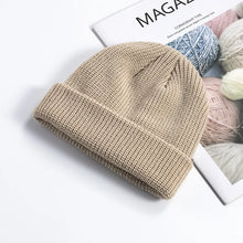 Load image into Gallery viewer, Knitted Hat for Men &amp; Women Caps Wool Fashion Simple Warm Skullies Beanies Solid Autumn Winter Beanie Cap Trendy Style