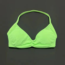 Load image into Gallery viewer, HISTELLO Strappy Bra Gym Top Women High Support Thin Strap Halter Sports Seamless Bras Scrunch Push-up Workout Yoga Tank Tops