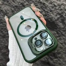 Load image into Gallery viewer, Luxury Magnetic Shockproof Phone Case For iPhone 15 14 13 12 11 16 17 Pro Max Plus 16E Funda Stand Glass Lens Protection Cover
