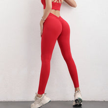 Load image into Gallery viewer, TRY TO BN Back V Leggings Scrunch Fitness Yoga Pants Women Workout High Waisted Trousers Running Jogging Active Tights Gym Wear