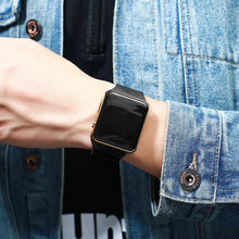 Load image into Gallery viewer, Digital LED Watch – Unisex Square Design with Silicone Strap