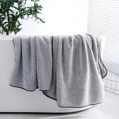 Thick Microfiber Towel Set - Gym Spa Shower Robe for Home Bath