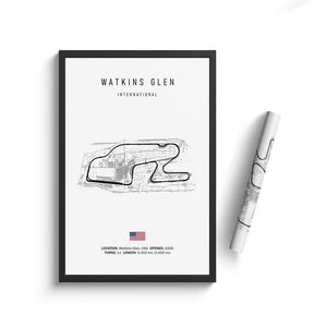 F1 International Track Circuit Canvas Painting – Wall Art