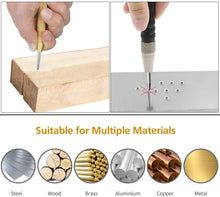 Load image into Gallery viewer, Automatic Center Punch Automatic Metal Punch Tool Woodworking Tools Loaded Marker Wood Chisel Joinery Carpenter Tool