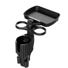 Load image into Gallery viewer, Car Cup Holder Expander Tray with Detachable Car Cup Holder Tray, Car Food Trays for Eating &amp;Cup Holder Tray Table for Car