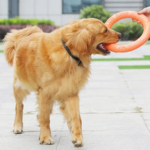 Load image into Gallery viewer, Orange Dog Flying Disk Toy: Interactive Training Ring Puller for Dogs