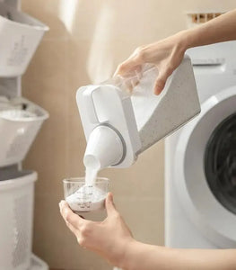 Airtight Laundry Detergent Dispenser Clear Storage Box Container with Lid
