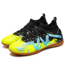 Load image into Gallery viewer, Professional Men's Indoor Flat Bottomed Football Shoes Adult Durable Comfortable Training Shoes Teenagers Non Slip Soccer Shoes