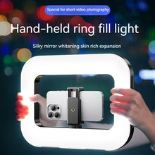 Load image into Gallery viewer, Three-color dimming, ring rabbit cage fill light selfie live broadcast photography light with Bluetooth selfie reverse charging