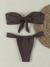 Load image into Gallery viewer, "2026 Sexy Bandeau Push-Up Bikini Set - Brazilian Thong Swimwear for Women"