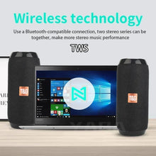 Load image into Gallery viewer, Portable Speaker Wireless  Bluetooth-compatible Subwoofer Outdoor Waterproof Loudspeaker Stereo Surround Support FM RadioTF
