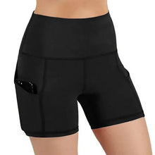 Load image into Gallery viewer, Women&#39;s High-Waist Sports Shorts - Slim Fit Yoga Pants - Solid Color Summer Wear