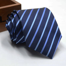 Load image into Gallery viewer, Classic Stripe Necktie Men Business Formal Wedding Tie 8cm Blue Black Pink Red Neck Ties Fashion Shirt Dress Accessories