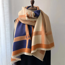 Load image into Gallery viewer, NEW Luxury Winter Thick Warm Scarf Women Cashmere Shawl and Wraps Pashmina Neckerchief Bufanda Female Long Tessel Echarpe 2024