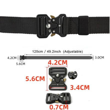 Load image into Gallery viewer, Men&#39;s Tactical Belt: Outdoor Hunting, Multi-Function Nylon, Marine Corps Canvas