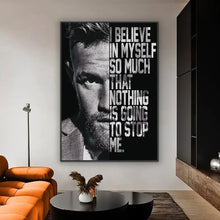 Load image into Gallery viewer, Professional Motivational Boxer, HD Canvas Print Wall Art Poster, Suitable for, Home, Room, Living Room, Gym Decoration