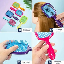 Load image into Gallery viewer, 3pcs Eight-Claw Comb Set Hairdressing Scalp Massage Wet Dry Dual-Use Mesh Honeycomb Comb