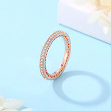 Load image into Gallery viewer, 925 Sterling Silver Rings For Women Original Infinity Love Heart Engagement Wedding Ring Rose Gold Crystals Luxury Jewelry Gift