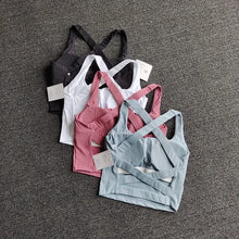 Load image into Gallery viewer, Women Sports Bra Top Push Up Fitness Yoga Bra Underwear Sport Tops For Women Breathable Running Vest Bralette Gym Wear Female