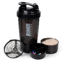 Load image into Gallery viewer, 3-Layer Protein Shaker: Mixing Cup for Bodybuilding and Fitness Drinks
