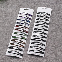 Load image into Gallery viewer, 12Pcs Colorful Girls Hair Clips Metal BB Clips Baby Snap Hairpins Kids Accessories