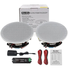Load image into Gallery viewer, Herdio 2PCS 6.5 Inch Home Audio 300W Ceiling Bluetooth Speaker Home Recessed Speaker System For Indoor Kitchen Bedroom Bathroom