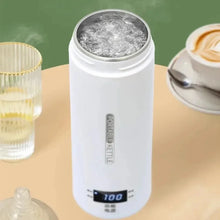 Load image into Gallery viewer, 450ML Electric Kettles Portable Tea Coffee Kettle Travel Boil Water Thermal Cup Anti-Scald Water Bottle English Menu