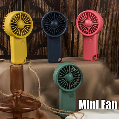 Portable Mini Fan USB Rechargeable Handheld 3-Speed Office Travel Outdoor Sports