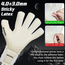 Load image into Gallery viewer, WVVOU Soccer Goalie Gloves for Adults and Youth, High Performance Goalkeeper Gloves with 5 Detachable Finger Saves