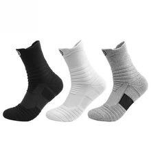 Load image into Gallery viewer, 1/3pairs/Lot Men's Socks Compression Stockings Breathable Basketball Sports Cycling running Towel Socks High Elastic Tube Socks
