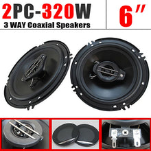 Load image into Gallery viewer, 2pcs 6 Inch 320W 3 Way Universal Car Coaxial Car Music Stereo Full Range Hi-Fi for Car Truck Door Speakers Surround Sound System