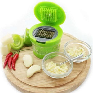 Multifunction Garlic Press Crusher Slicer Grater Dicer Kitchen Vegetable Tool