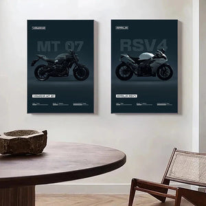 Motorcycle Bike Art Poster Canvas Painting – S1000RR / Ducati Streetfighter V4 / YZR M1
