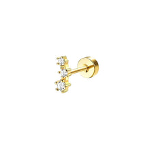 Load image into Gallery viewer, Bobisty 1pc Earrings Surgical Stainless Steel Earrings for Women Dainty Flat Back Earring Stud Hoop Cartilage for Sensitive Ears