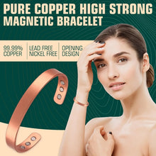 Load image into Gallery viewer, ARADOO Magnetic Pure Copper Bracelet Minimalist Cuff Bangle for Men Women