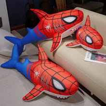 Load image into Gallery viewer, Big Size Spider Man Shark Pillow Creative Fashion Stuffed Shark Fish Back Cushion Adorably Home Decor Washable Comfortable