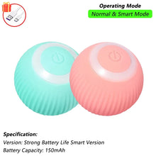 Load image into Gallery viewer, Dog Cat Interactive Ball Toy Automatic Rolling Ball Faux Tail Rechargeable Smart Pet Electric Toy Dog Cat Training Imitate Mouse