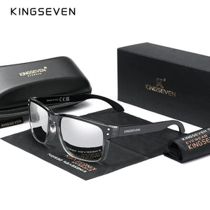 KINGSEVEN Polarized Men's Sunglasses - UV400, Anti-reflection, Rectangle Sports Glasses