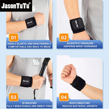 Load image into Gallery viewer, JASONTUTU 1PCS Adjustable weightlifting wristband Support Fitness Bandage Wrist Support Protective gear wrist band Tennis Brace