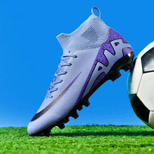 Load image into Gallery viewer, New Men Soccer Shoes Indoor Cleats Football Boots Match Long Spikes Sneakers Breathable Ultralight Training Drop Shipping