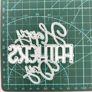 Happy Father's Day Metal Cutting Dies DIY Scrapbook Embossing Craft Tool