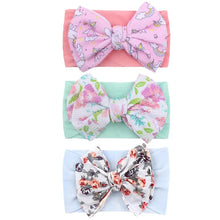 Load image into Gallery viewer, 3Pcs Baby Headbands: Cute Flowers, Elastic, Girls